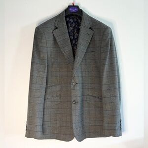 Men's Hawkins and Kent Tailored Sport Coat Jacket / Blazer - Size 44R